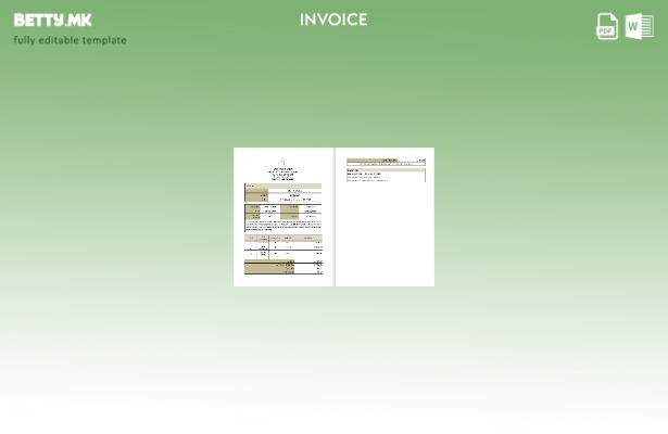 Модерен стил празна работа од домашна фактура шаблон