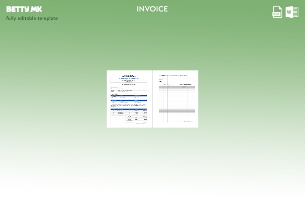 Модерен стил шаблон за универзитетска фактура