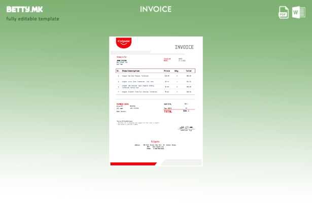 Модерен стил USA Colgate шаблон фактура