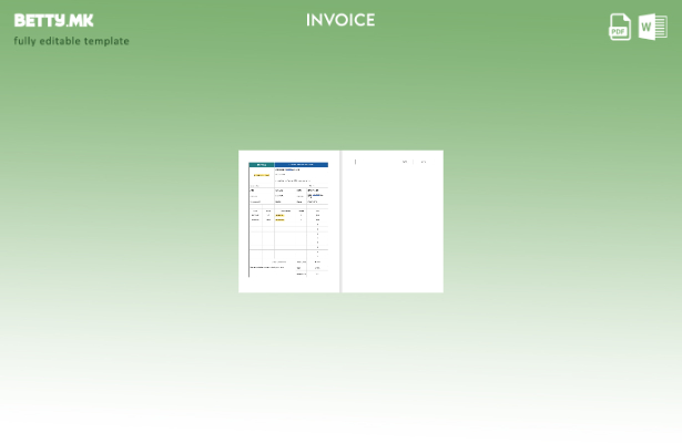 Шаблон за фактура за ИТ консултантски стил во модерен стил