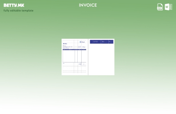 Шаблон за фактура за деловно вмрежување во модерен стил