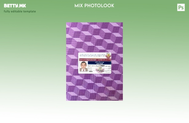 модерен стил Катар инженерска картичка за регистрација photolook ПРЕДЕН шаблон