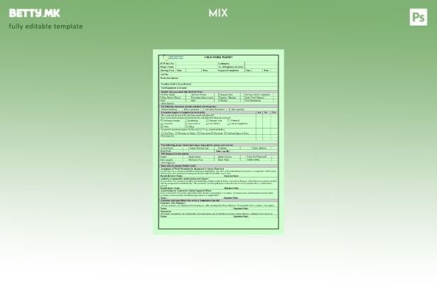 Модерен стил Шаблон за работна дозвола за електрична компанија Саудиска Арабија