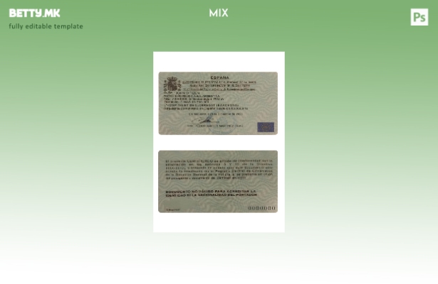 Модерен стил Шпанија потврда за регистрација на синдикатот граѓанин шаблон