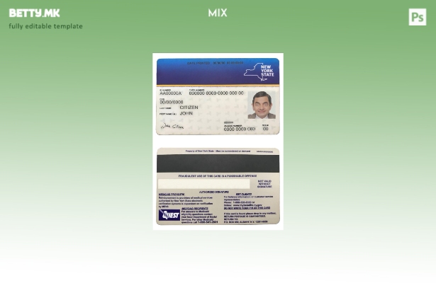 Модерен стил шаблон за медицинска картичка во САД Њујорк