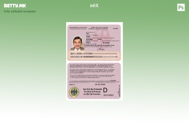 модерен стил Германија protokollausweis für diplomaten шаблон