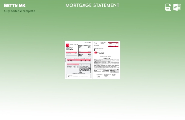 Извештај за хипотека од банка во модерен стил на Замбија Absa во шаблон формати