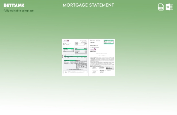 Извод за хипотека во модерен стил на Omani Bank Nizwa во шаблон за формати Word