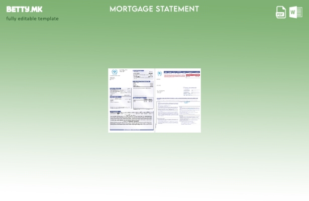 Извод за хипотека на Иран Банка Сепах во модерен стил во образец Word и PDF from