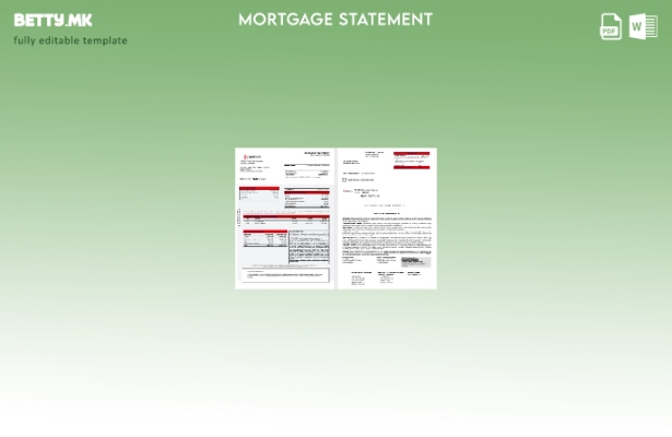 Извод за хипотека на Узбекистански Зираат банка во модерен стил во шаблон за фор