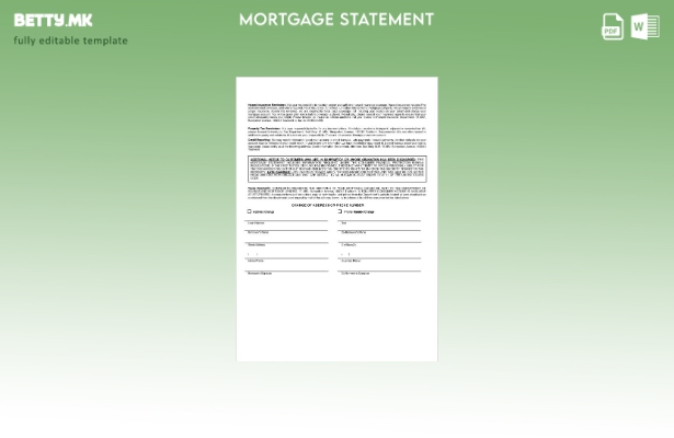 Извод за хипотека на Узбекистански Зираат банка во модерен стил во шаблон за ф 1