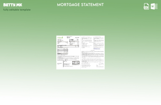 Извод за хипотека на Omani Bank Dhofar во модерен стил во шаблон за формати Word