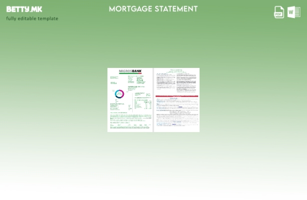 Извод за хипотекарен заем од швајцарската банка Мигросбанк во модерен стил во ша