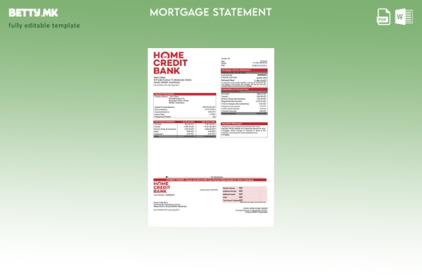 Модерен стил Казахстан Домашна кредитна банка Казахстан извод за хипотека Шаблон
