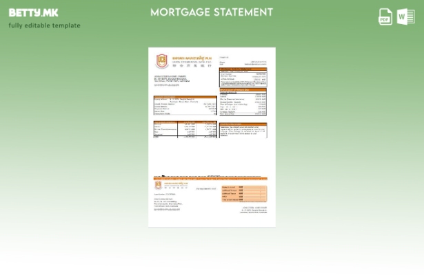 Модерен стил Камбоџа унија Комерцијална банка извод од хипотека шаблон