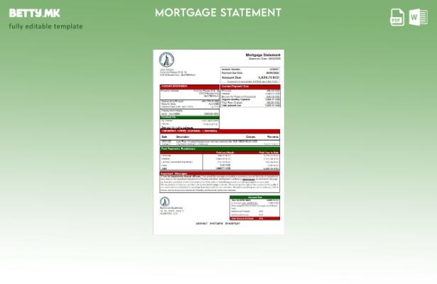 Модерен стил Шаблон за извод на банкарска хипотека во Гватемала Банко де Гватема