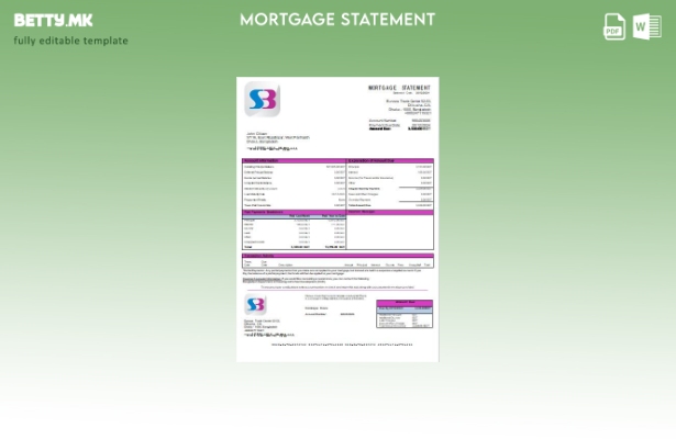 Модерен стил Шаблон за извод на банкарска хипотека SB во Бангладеш