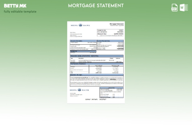 Модерен стил на Антигва и Барбуда Шаблон за извод на хипотека на Банката Мајнл