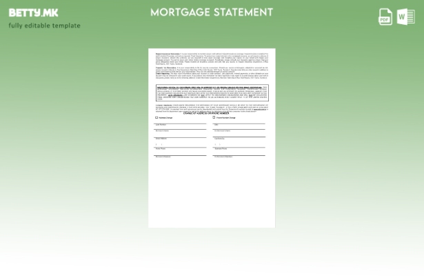 Модерен стил туниски ATB банкарски извештај за хипотека во шаблон формати Word 1
