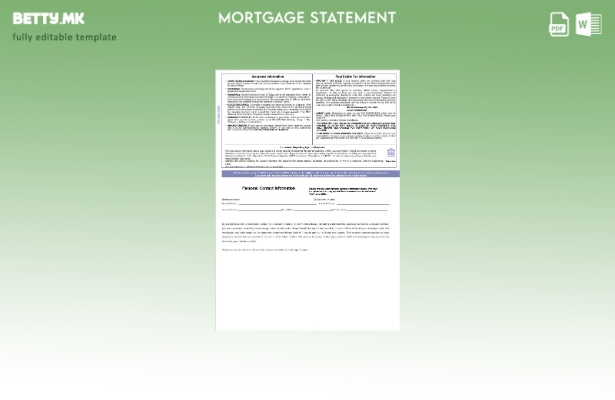 Модерен стил швајцарски UBS банкарски извештај за хипотека во Word и PDF форма 1