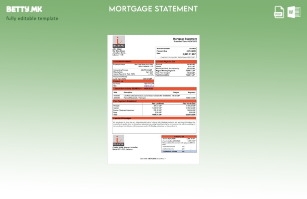 Модерен стил Libanon Intercontinental Bank of Lebanon (IBL) извод за хипотека ша