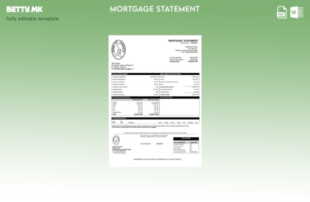 модерен стил Јамајка Банката на Јамајка за хипотека шаблон за Word и PDF