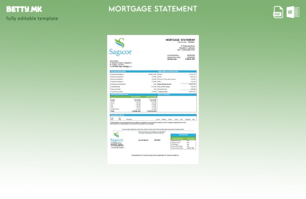 модерен стил Јамајка Sagicor Bank Jamaica Limited извод за хипотека Шаблон за Wo