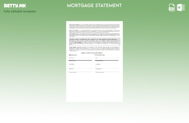 модерен стил Австрија BAWAG PSK банкарски хипотекарен извод, страници, шаблон 1