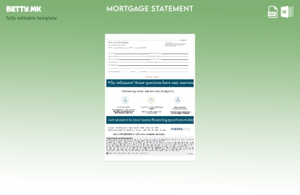 модерен стил Андора MoraBank банка хипотека извод, страници, шаблон 1