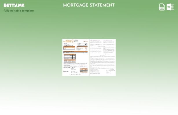 модерен стил Буркина Фасо Банка Атлантик банка хипотека изјава, страници, шаблон