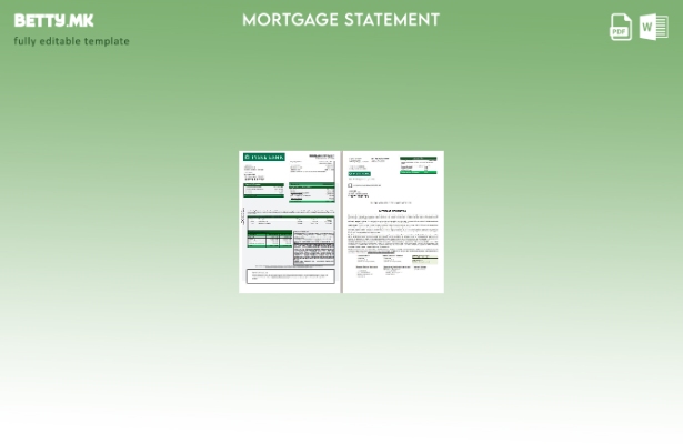 модерен стил Данска Извод за хипотека на банка Jyske, страници, шаблон