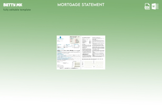 модерен стил Извештај за хипотека на Република Тринидад и Тобаго во Word и PDF ф