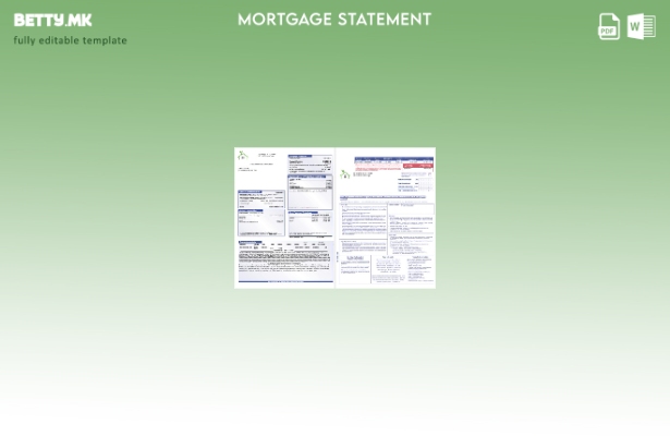 модерен стил Извештај за хипотека на Финансиската банка на Того во формати Wor 1