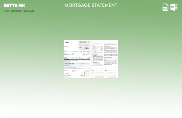 модерен стил Извештај за хипотека на Zambia First Capital Bank во Word и PDF фор