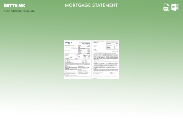 модерен стил Извештај за хипотека од банка на Венецуела Mercantil во Word и PDF