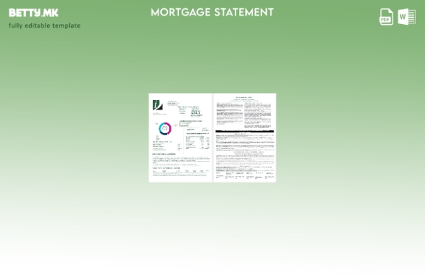 модерен стил Извештај за хипотекарниот заем на У.С. Integrity Bank во Word и PDF