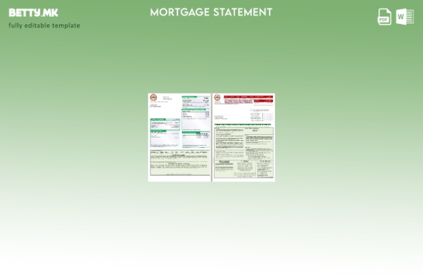 модерен стил Извод за хипотека на Бангладеш Рупали банка, страници, шаблон