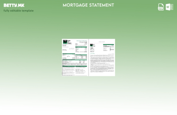 модерен стил Извод за хипотека на Уганда Банката на Африка во Word и PDF формати