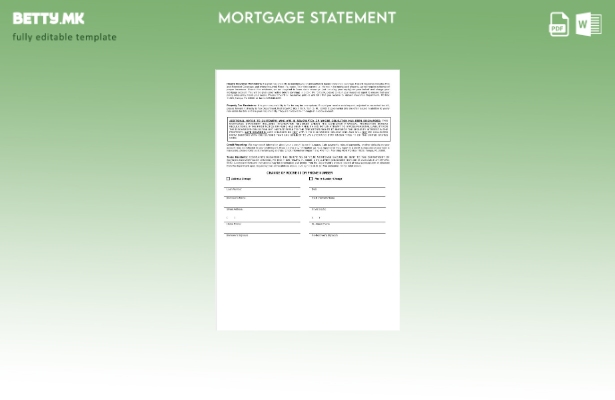 модерен стил Извод за хипотека на банката во САД Suncoast во шаблон за формати 1