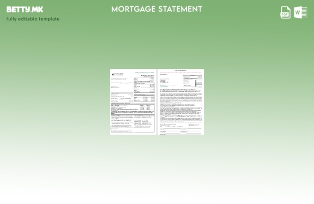 модерен стил Извод за хипотека на банката во САД Woodforest во Word и PDF формат