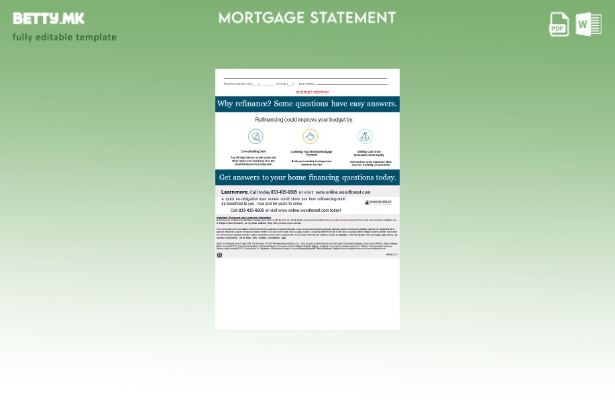 модерен стил Извод за хипотека на банката во САД Woodforest во Word и PDF форм 1