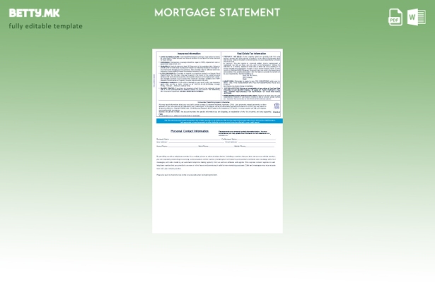 модерен стил Извод за хипотека на банката Spain Caixa во шаблон формати Word и 1