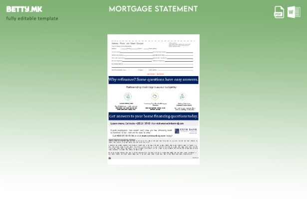 модерен стил Извод за хипотека од банка на Џибути Ексим, страници, шаблон 1