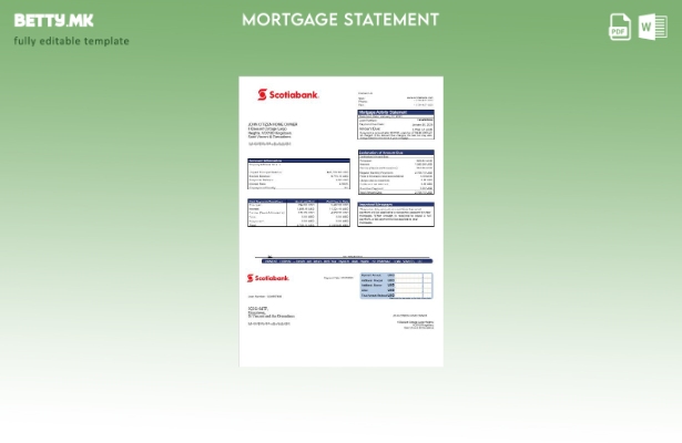 модерен стил Изјава за хипотека на Сент Винсент и Гренадини на Шкотска банка во