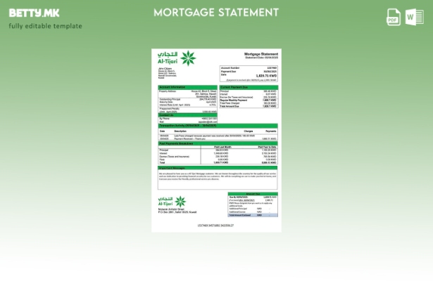модерен стил Кувајтска комерцијална банка на Кувајт (Ал Тијари) за хипотека за ш