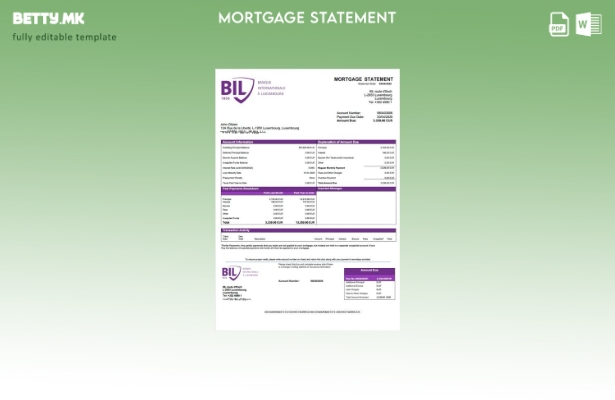 модерен стил Луксембург банкарска меѓународна изјава за хипотека во Луксембург Ш