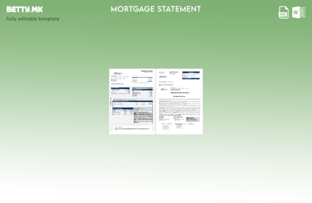 модерен стил Обединетото Кралство Citibank банкарски извештај за хипотека во шаб