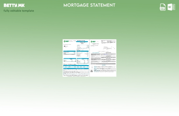 модерен стил Пакистански NBP хипотекарен заем во формати Word и PDF, шаблон