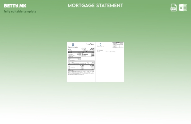 модерен стил Сан Марино Банка ди Сан Марино изјава за хипотека во шаблон формати