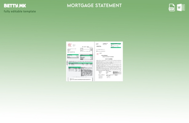 модерен стил Словенија Адико банкарски извештај за хипотека во шаблон формати Wo